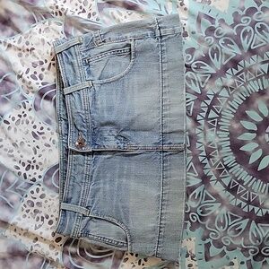 GUC X2 denim mini skirt
